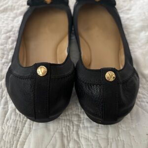Michael Kors black patent leather flats
